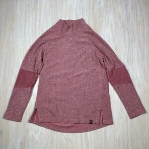 Liv Life Integrity Earth Mock Neck Pullover Long Sleeve Active Sweater Small